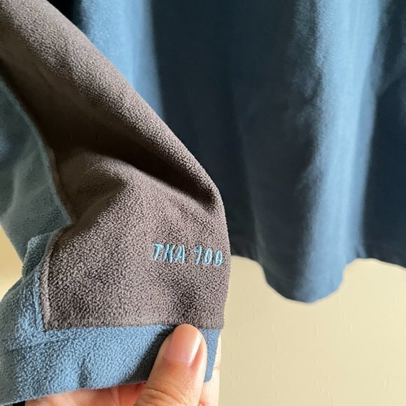 The North Face TKA 100 Micro 1/4 Zip Fleece Pullover Mens Size XL Blue Top A436‎ - Picture 8 of 8
